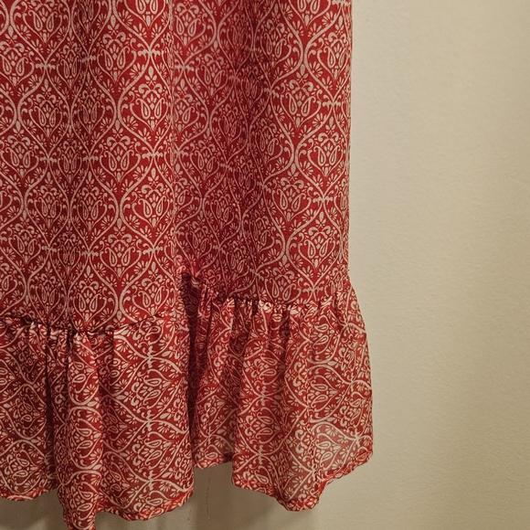 INTERMIX Rena Printed Ruffle Mini Skirt - Picture 4 of 5